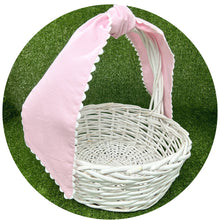 Load image into Gallery viewer, Pink Cotton Pique Sash with Trim
