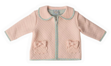 Load image into Gallery viewer, Quilited Jacket w/ Floral Trim - Lydia