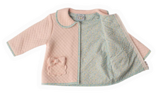 Load image into Gallery viewer, Quilited Jacket w/ Floral Trim - Lydia