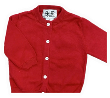 Load image into Gallery viewer, Red Cardigan Sweater