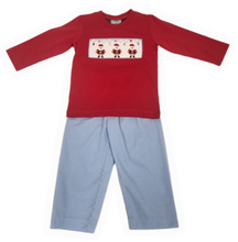 Load image into Gallery viewer, Xmas Smocked Boy Set - Merry & Bright