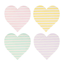 Load image into Gallery viewer, Striped Hearts Napkin Set