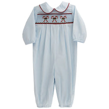 Load image into Gallery viewer, Candy Canes Smocked Long Bubble