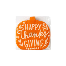 Load image into Gallery viewer, Happy Thanksgiving Pumpkin Napkin
