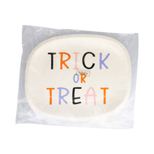 Load image into Gallery viewer, Trick or Treat Word Bubble Shaped Paper Plate
