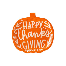 Load image into Gallery viewer, Happy Thanksgiving Pumpkin Plate Set