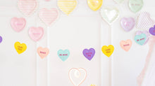 Load image into Gallery viewer, Conversation Hearts Felt Banner