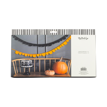 Load image into Gallery viewer, Orange & Black Scalloped Felt Banner Set