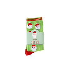 Load image into Gallery viewer, Whimsy Santa Scatter Santa Socks