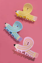 Load image into Gallery viewer, Back To School Pencil Hair Claw Clip