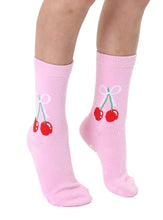 Load image into Gallery viewer, 3D Packaged Crew Socks - Cherries