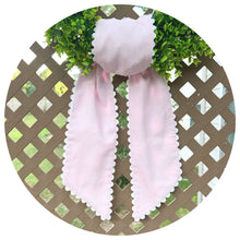Load image into Gallery viewer, Pink Cotton Pique Sash with Trim