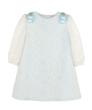 Load image into Gallery viewer, Blue Overlay Lace Dress