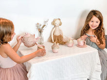 Load image into Gallery viewer, Floral Stuffed Toy Tea Set