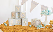 Load image into Gallery viewer, Blue Block Treat Boxes