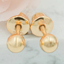 Load image into Gallery viewer, 14K Gold-Plated Ball Stud Earrings