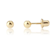 Load image into Gallery viewer, 14K Gold-Plated Ball Stud Earrings