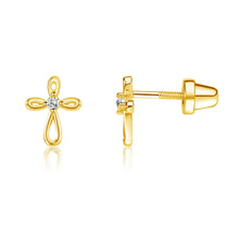 Load image into Gallery viewer, Infinity Cross Earrings