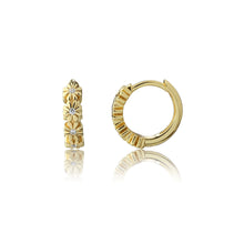 Load image into Gallery viewer, Daisy GP Huggie Hoop Earrings