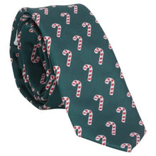 Load image into Gallery viewer, Candy Cane Print Necktie