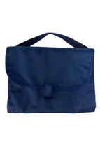 Load image into Gallery viewer, Navy Nylon Hang Around Trifold Toiletry Bag
