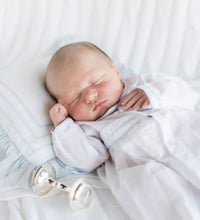 Load image into Gallery viewer, Boys Dot Emb Take Me Home Gown & Hat