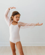 Load image into Gallery viewer, Mesh Long Sleeve Leotard - Pink Bliss
