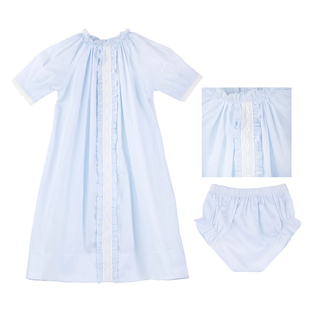 Eyelet Daygown - Blue