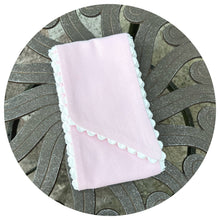 Load image into Gallery viewer, Pink Cotton Pique Sash with Trim