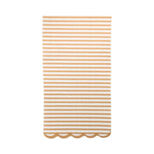 Load image into Gallery viewer, Tan Striped Dinner Dinner Napkin