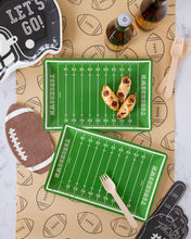 Load image into Gallery viewer, Football Field Shaped Paper Plate