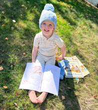 Load image into Gallery viewer, Lt Blue Knit Mittens