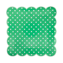 Load image into Gallery viewer, Polka Dot Scalloped Square Plate