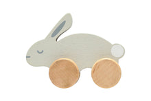 Load image into Gallery viewer, Wooden Bunny Push Toy