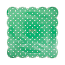 Load image into Gallery viewer, Polka Dot Scalloped Square Plate