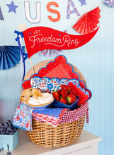 Load image into Gallery viewer, Let Freedom Ring Felt Pennant Banner