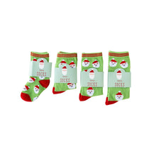Load image into Gallery viewer, Whimsy Santa Scatter Santa Socks