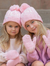 Load image into Gallery viewer, Pink Knit Mittens