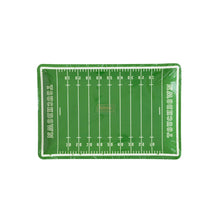 Load image into Gallery viewer, Football Field Shaped Paper Plate