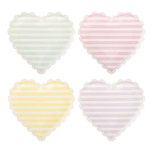 Load image into Gallery viewer, Striped Hearts Plate Set