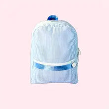 Load image into Gallery viewer, Glossy Preppy Stripe Small Backpack