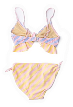 Load image into Gallery viewer, Pastel Stripe 2-PC Ruffled Swimsuit