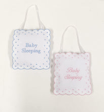 Load image into Gallery viewer, Hanging Linen Baby Sleeping Pillow