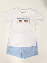 Load image into Gallery viewer, Smocked Flag Short Set