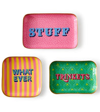 Load image into Gallery viewer, Wise Words Metal Trinket Tray