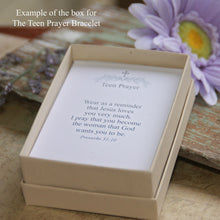 Load image into Gallery viewer, Teen Prayer Bracelet - Aqua