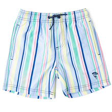 Load image into Gallery viewer, Beach Stripe Swim Trunks