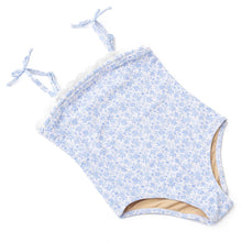 Load image into Gallery viewer, Coastal Garden Crochet Trim Swimsuit