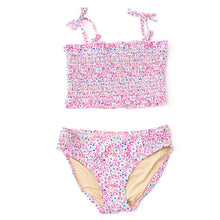 Load image into Gallery viewer, Electric Ditzy Smocked Bikini