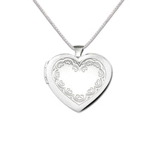 Load image into Gallery viewer, Sterling Silver Heart Locket